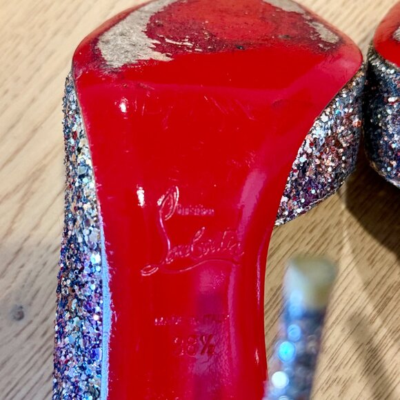 Christian Louboutin Demi You Glitter Pumps – Size 38.5 - Picture 5 of 11